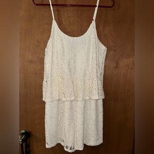 Off-White Lace Romper